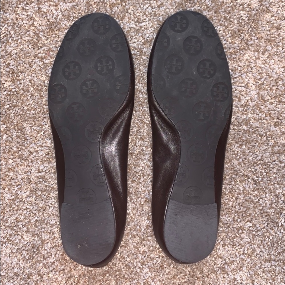 Brown leather Tory Burch flats - Picture 3 of 4